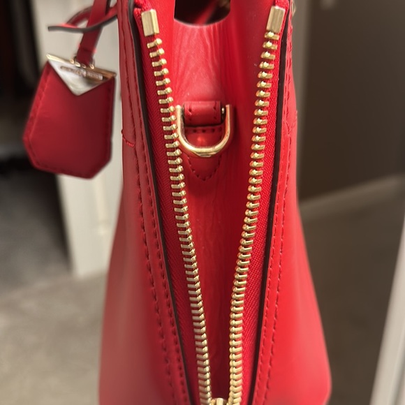 Michael Kors Blakley Red Handbag with strap and wallet NEW - Picture 14 of 16